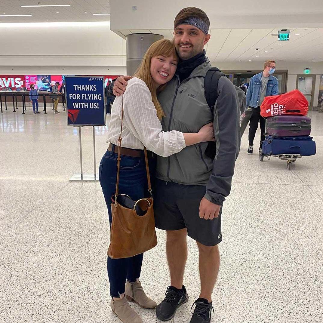 6 months later, he's home from deployment! Met at the SLC airport.