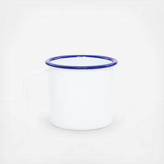 Vintage Enamelware Mug, Set of 4