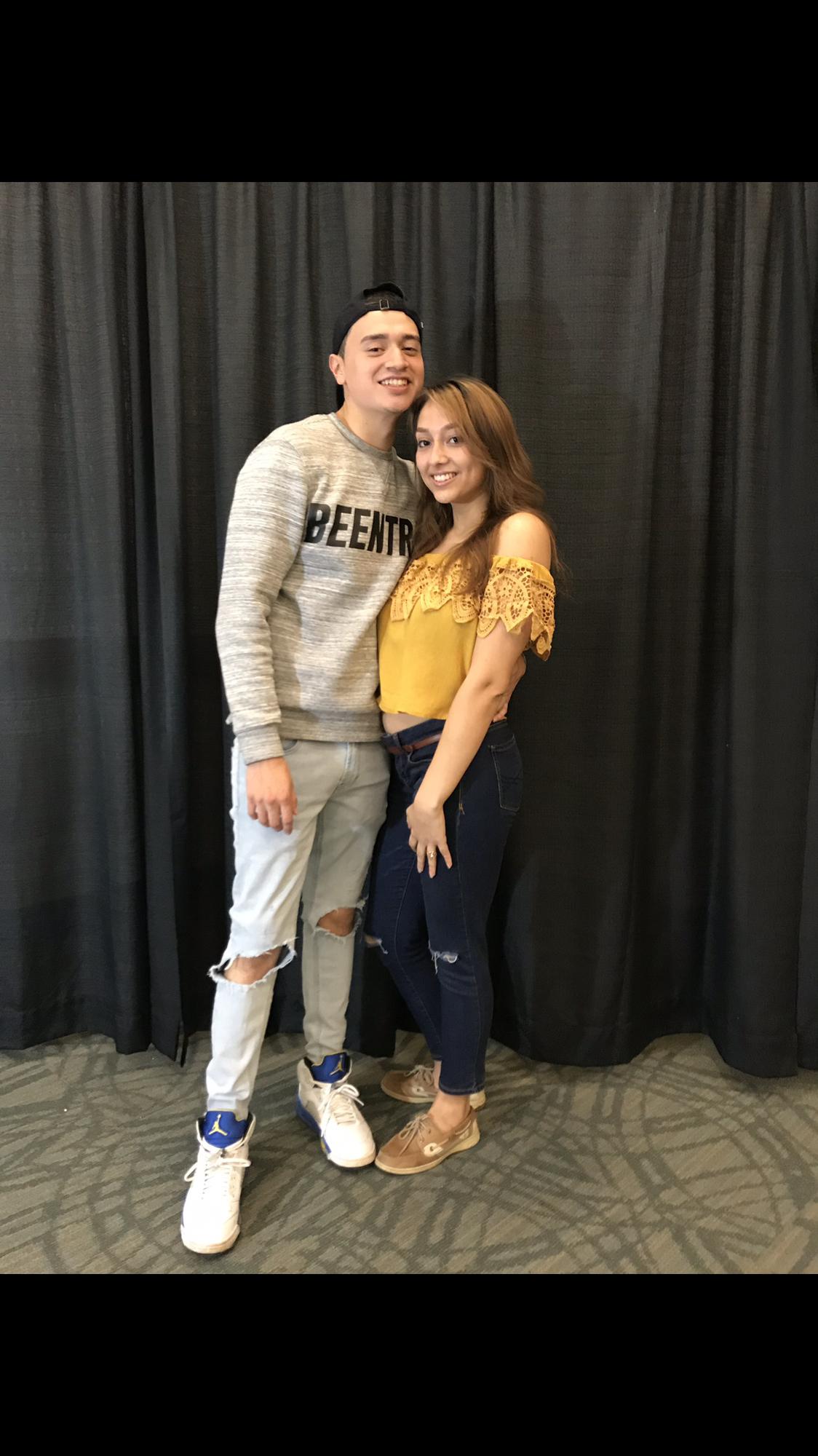 The first day we met. Oct 2017