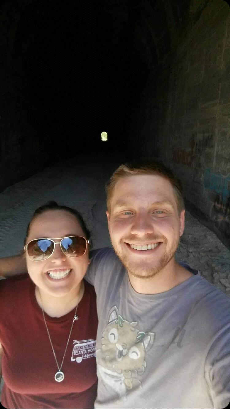 Exploring an old train tunnel in Nebraska.