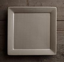 Chinese Porcelain Square-Rimmed Grand Dinner Plate (Set of 4)
