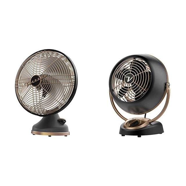 Vornado Silver Swan Alchemy Oscillating Vintage Fan, Gunmetal & VFAN Petite Alchemy Vintage Fan, Gunmetal (CR1-0279-102)
