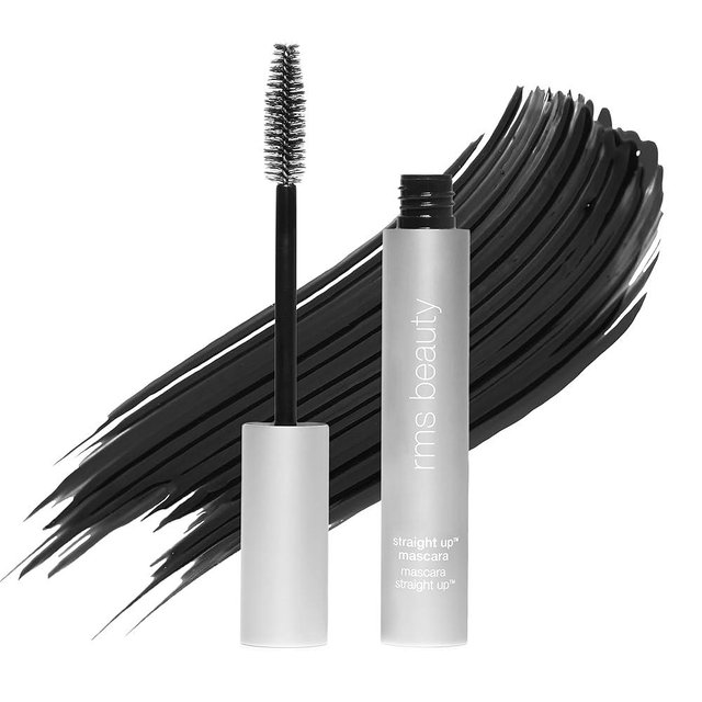 RMS Beauty Straight Up Volumizing Peptide Mascara – Black, Lash-Lengthening & Thickening Formula, Nourishing Peptides, Waterproof, Vegan & Cruelty-Free, 8ml