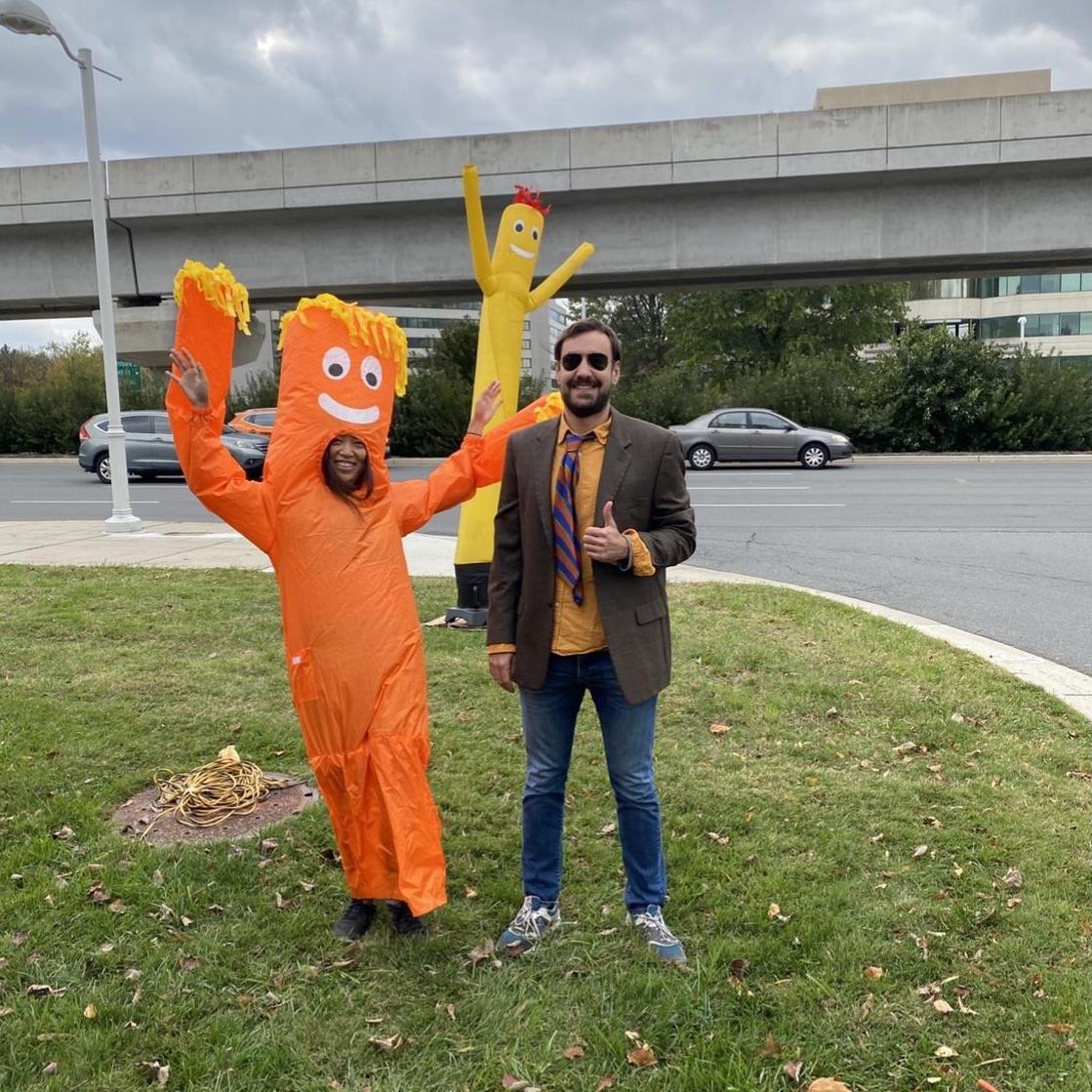 Sarah and Dan make friends - Halloween 2020