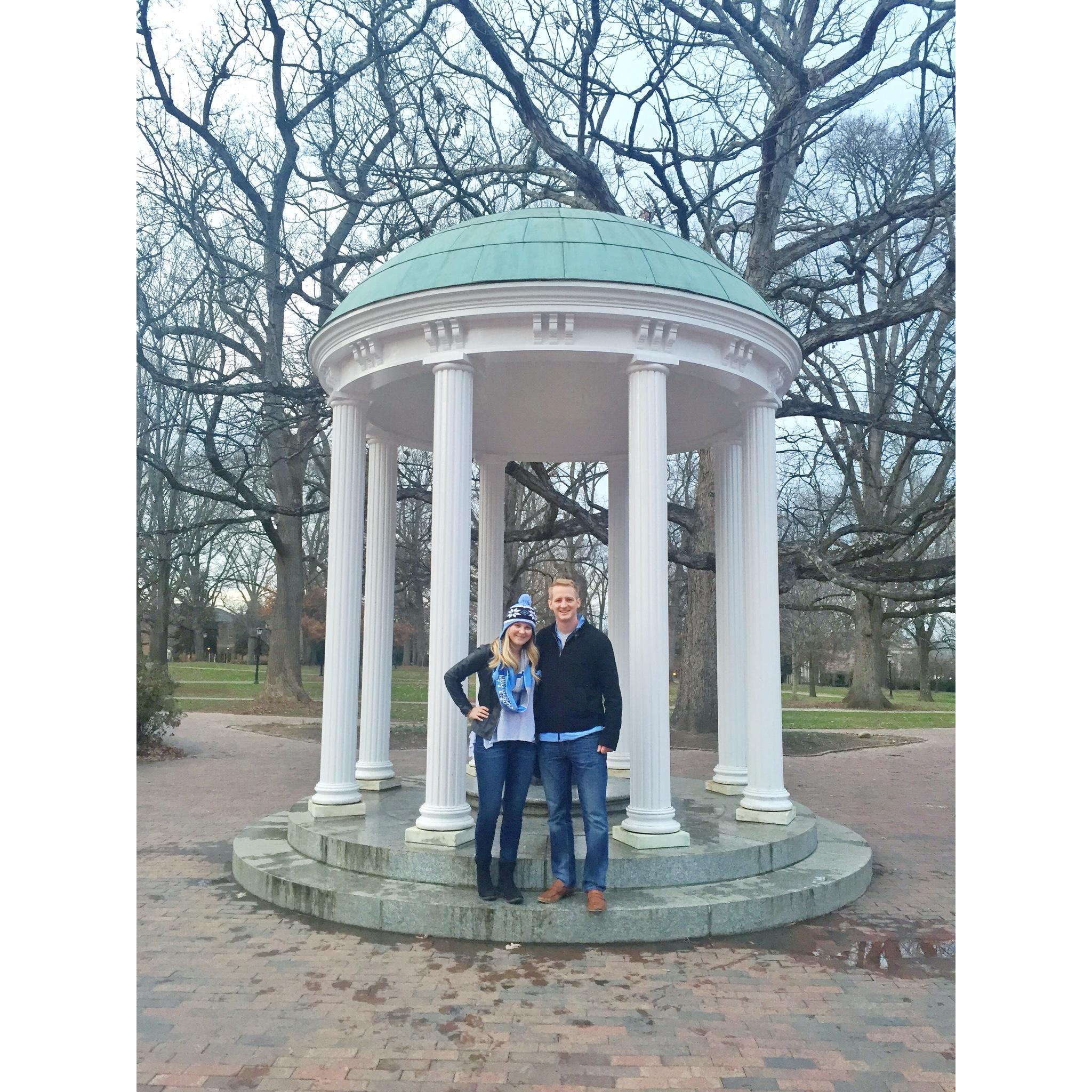 Lauren’s first visit to Chapel Hill.