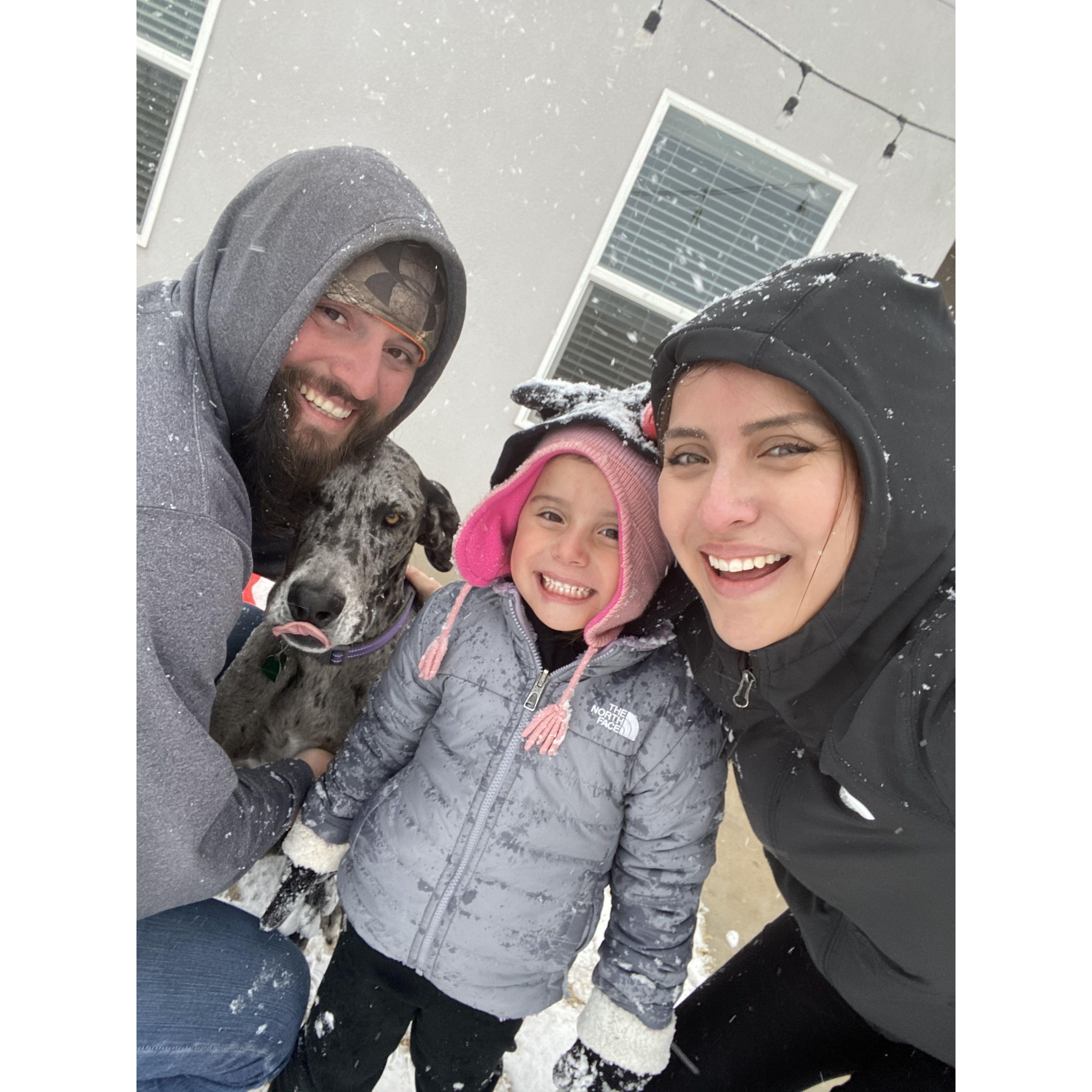 Loving a snow day at home!