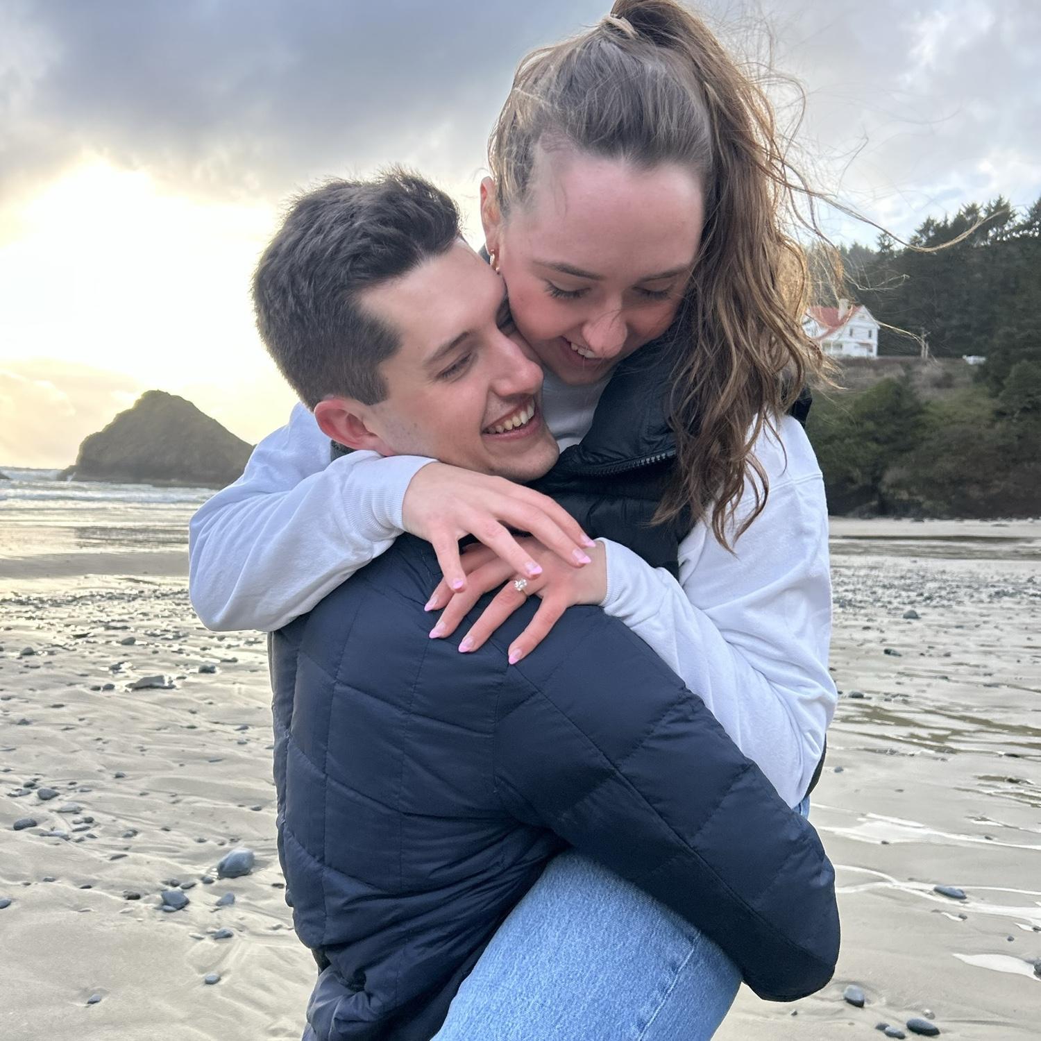 Jordyn took photos right after we got engaged.