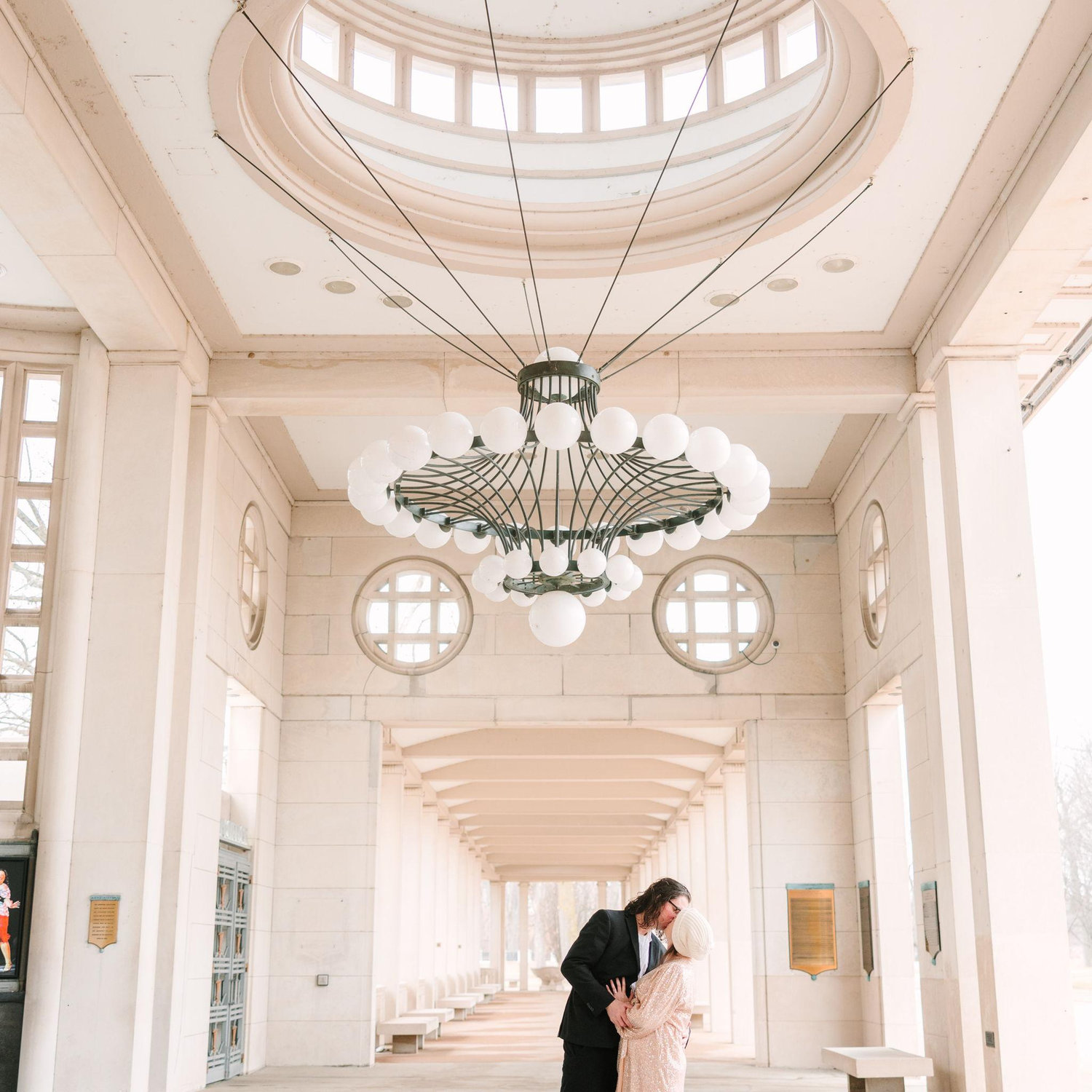 Thank you to our wonderful photographer, a close friend, Lauren Schlesselman of Lauren Nicole Imagery for capturing our engagement pictures at the Jewel Box and The Muny in Forest Park!