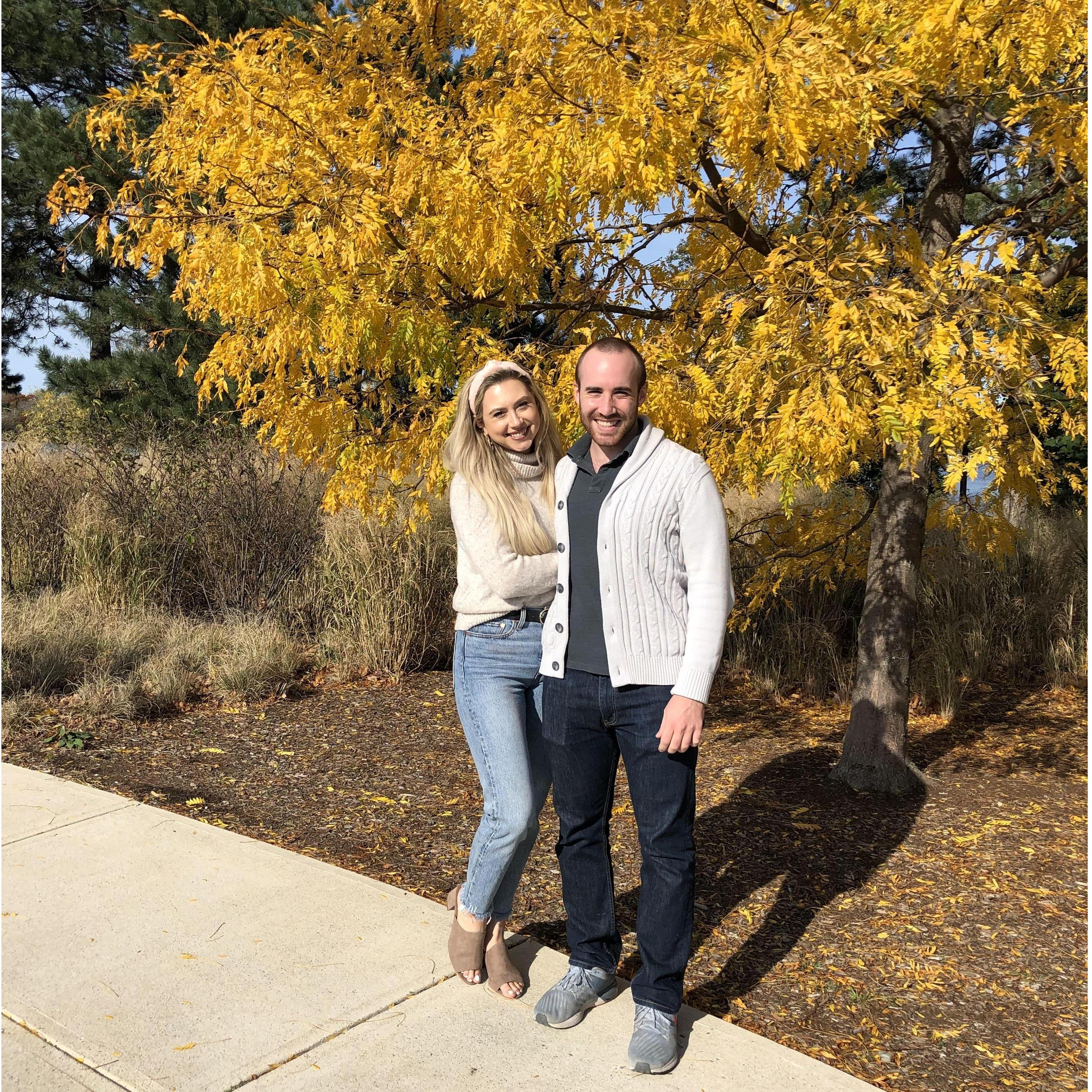 Fall 2020 during a visit with Amber's family