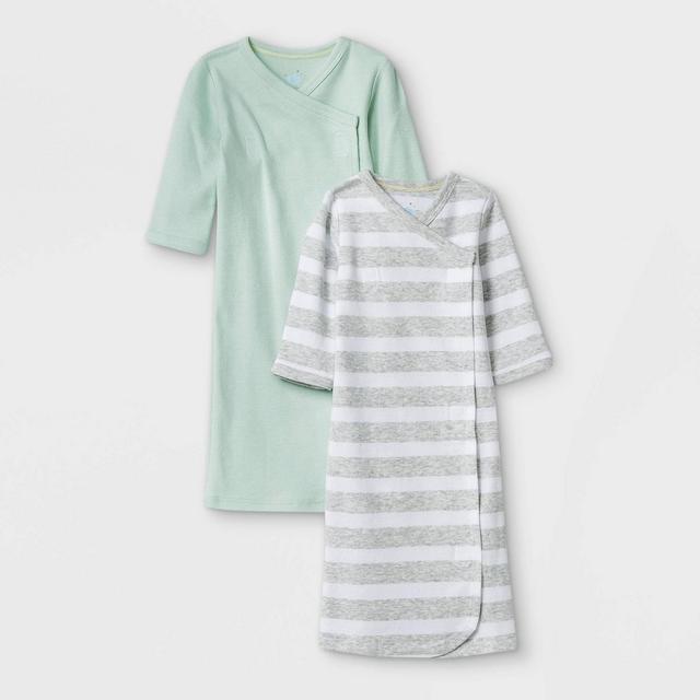 Baby Boys' 2pk 'ABC' Nightgown - Cloud Island™ Mint Preemie