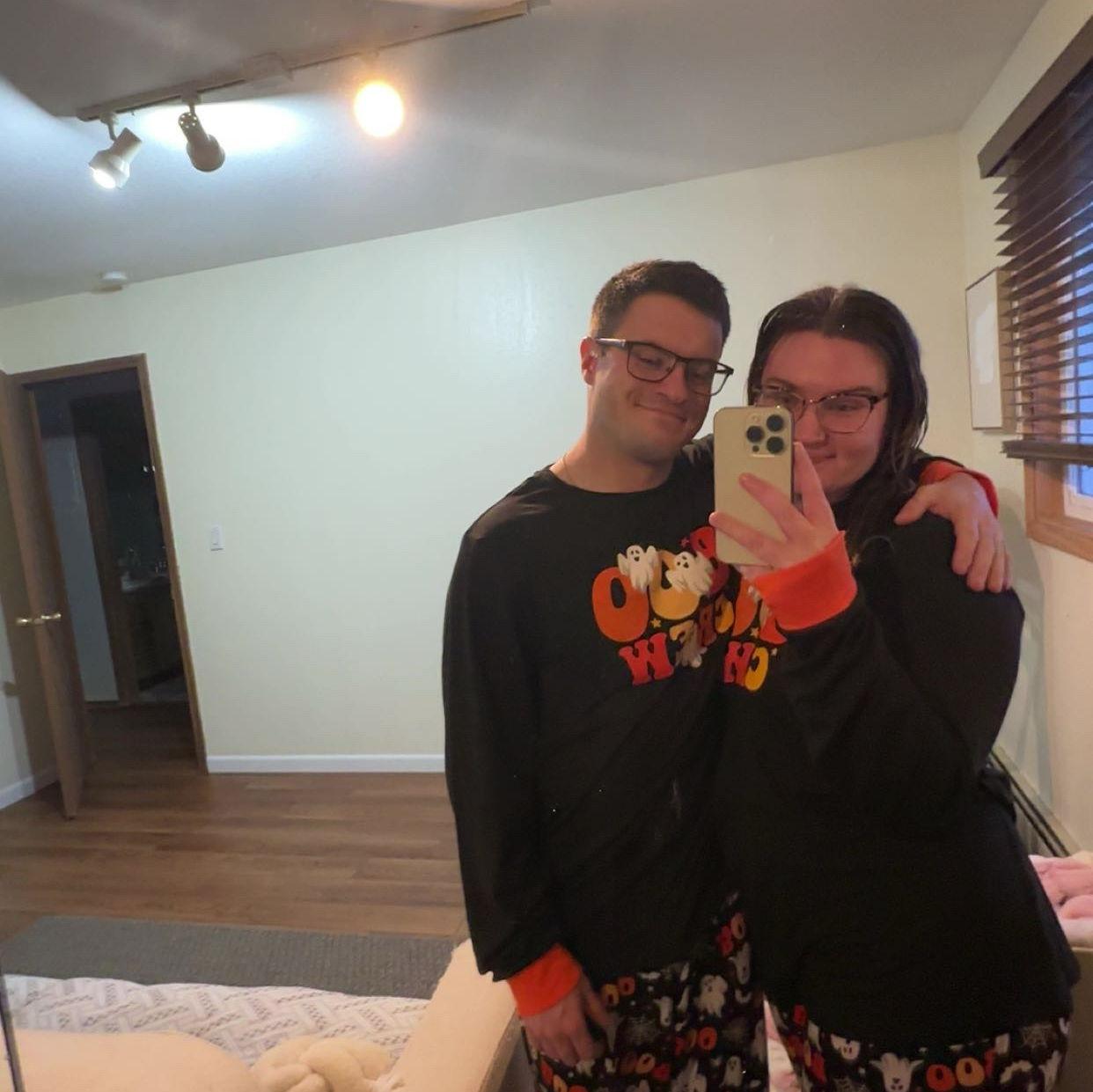 Our first Halloween! Rion surprised me with a boo basket!