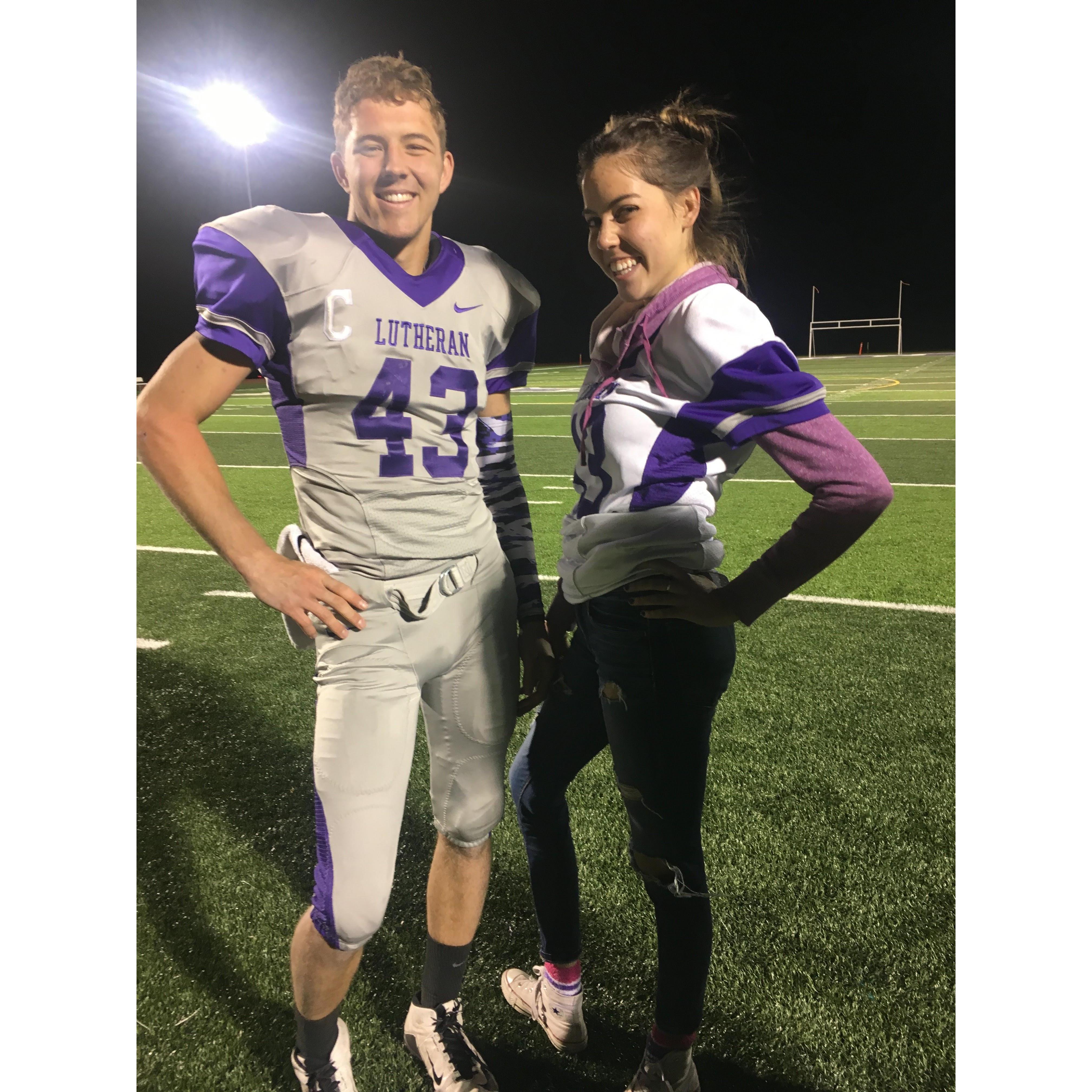 Senior year football season 2016.