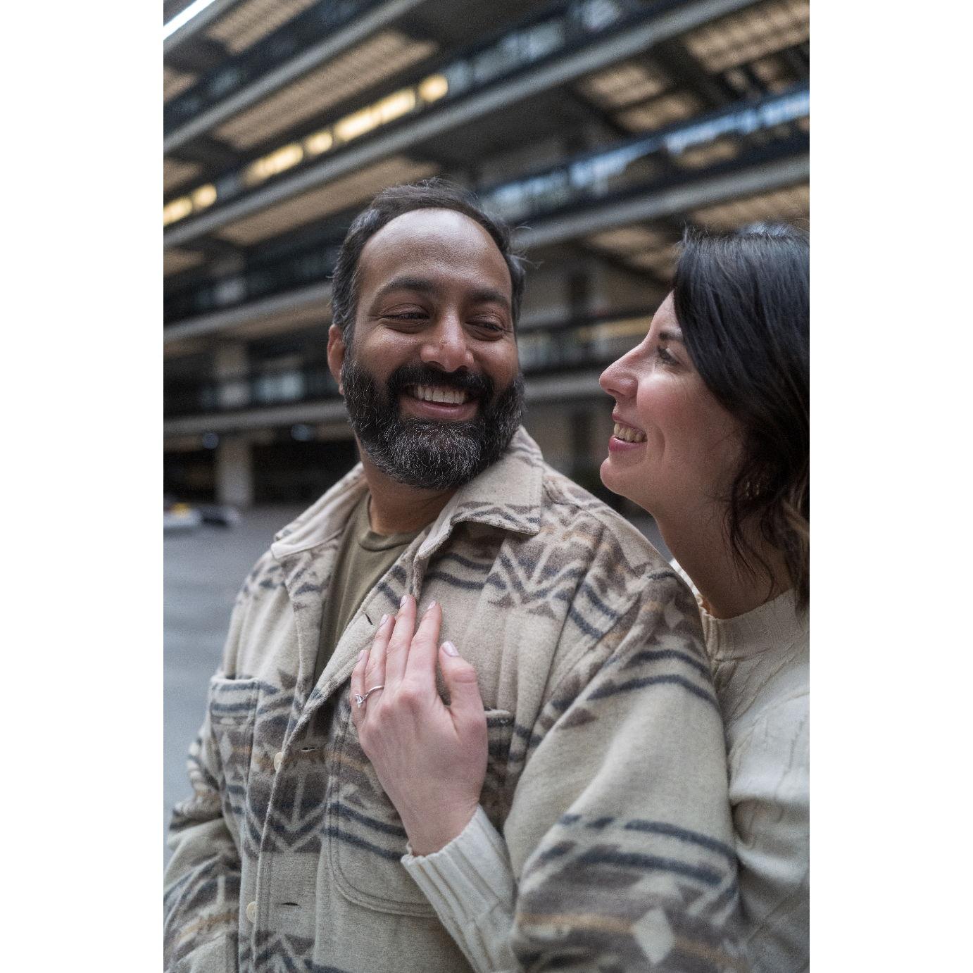 Engagement photos at Bellworks