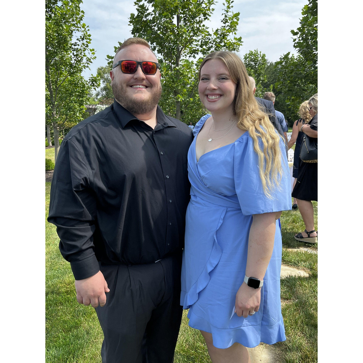 Attended a friend's wedding together--our first one!