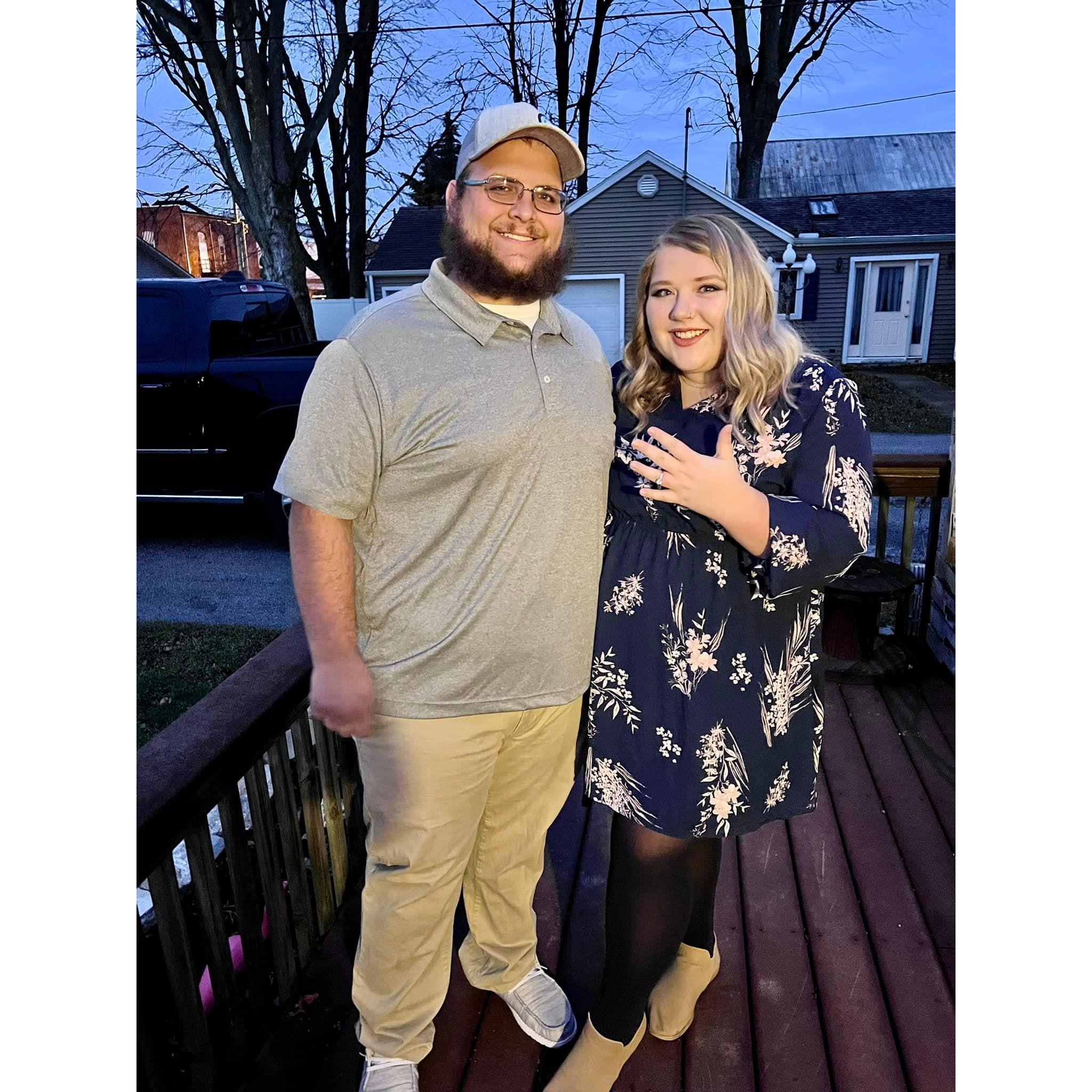 December 4th 2021-FINALLY engaged