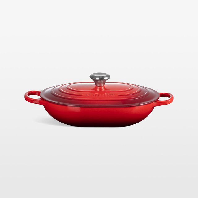 Le Creuset ® 3.75-Qt. Cerise Enameled Cast Iron Covered Oval Casserole Dish