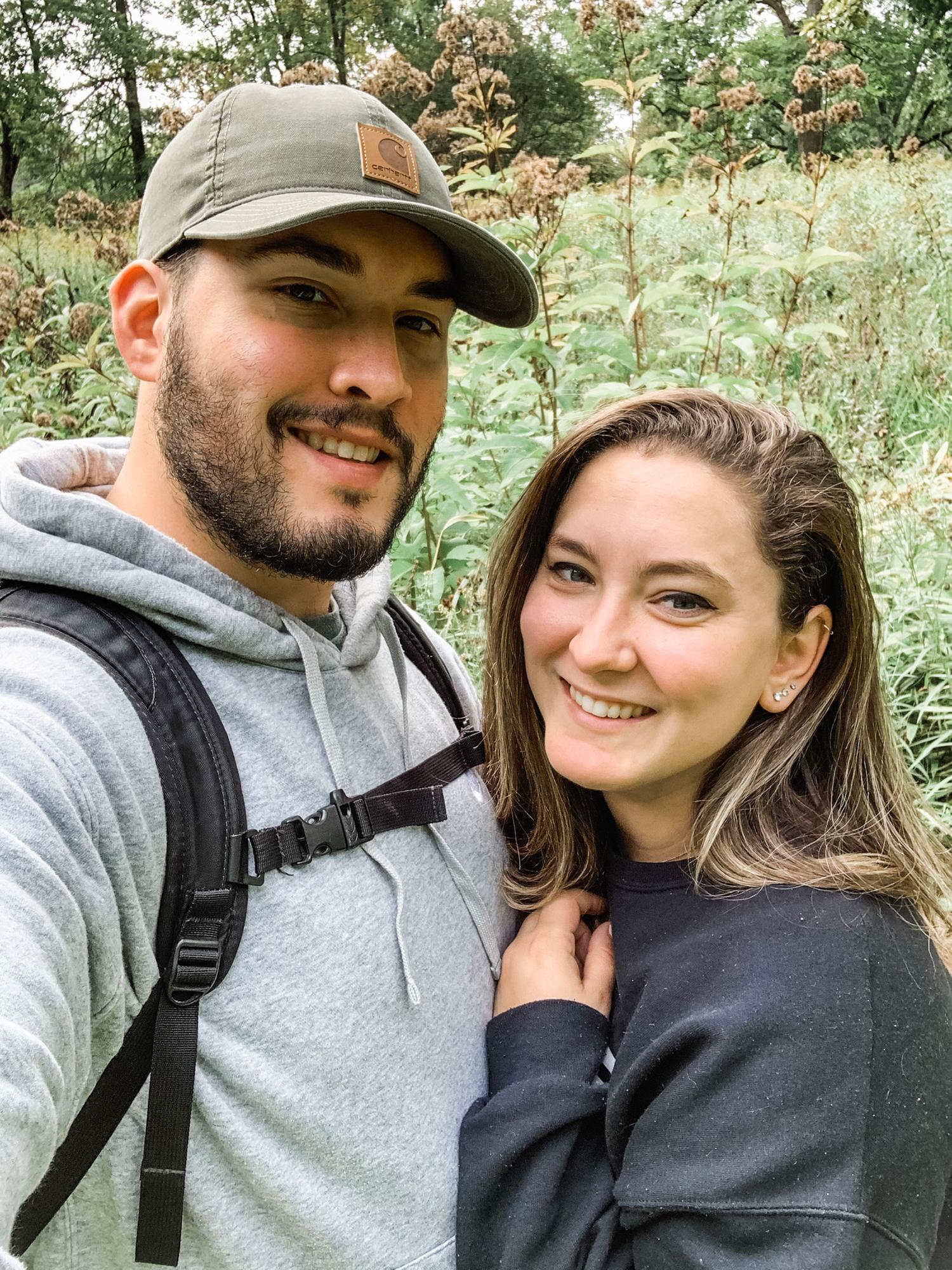 Hiking in some beautiful weather during the pandemic.