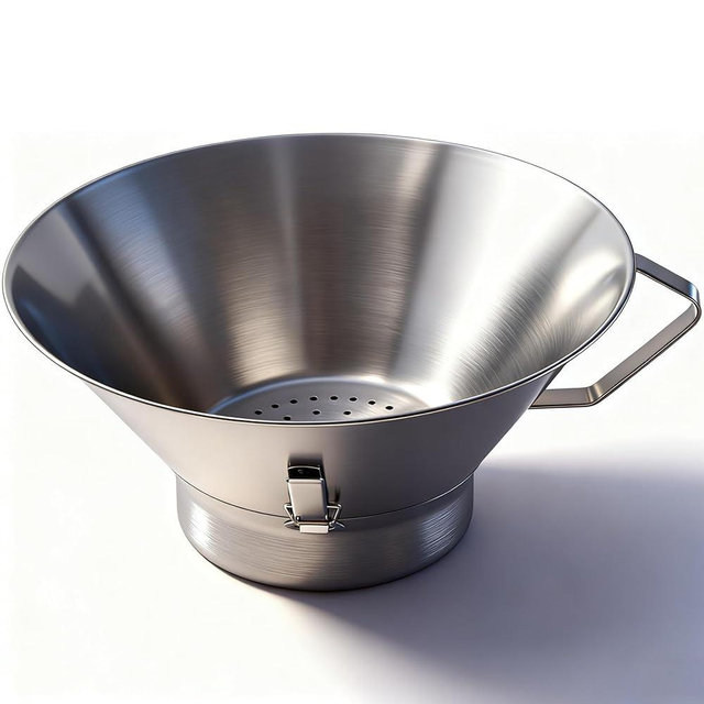 Grease Strainer for Ground Beef – Stainless Steel Grease Funnel with Oil Catcher, Large Capacity Lard Strainer for Broth, Tallow, and Fryer Oil in Home or Commercial Kitchens