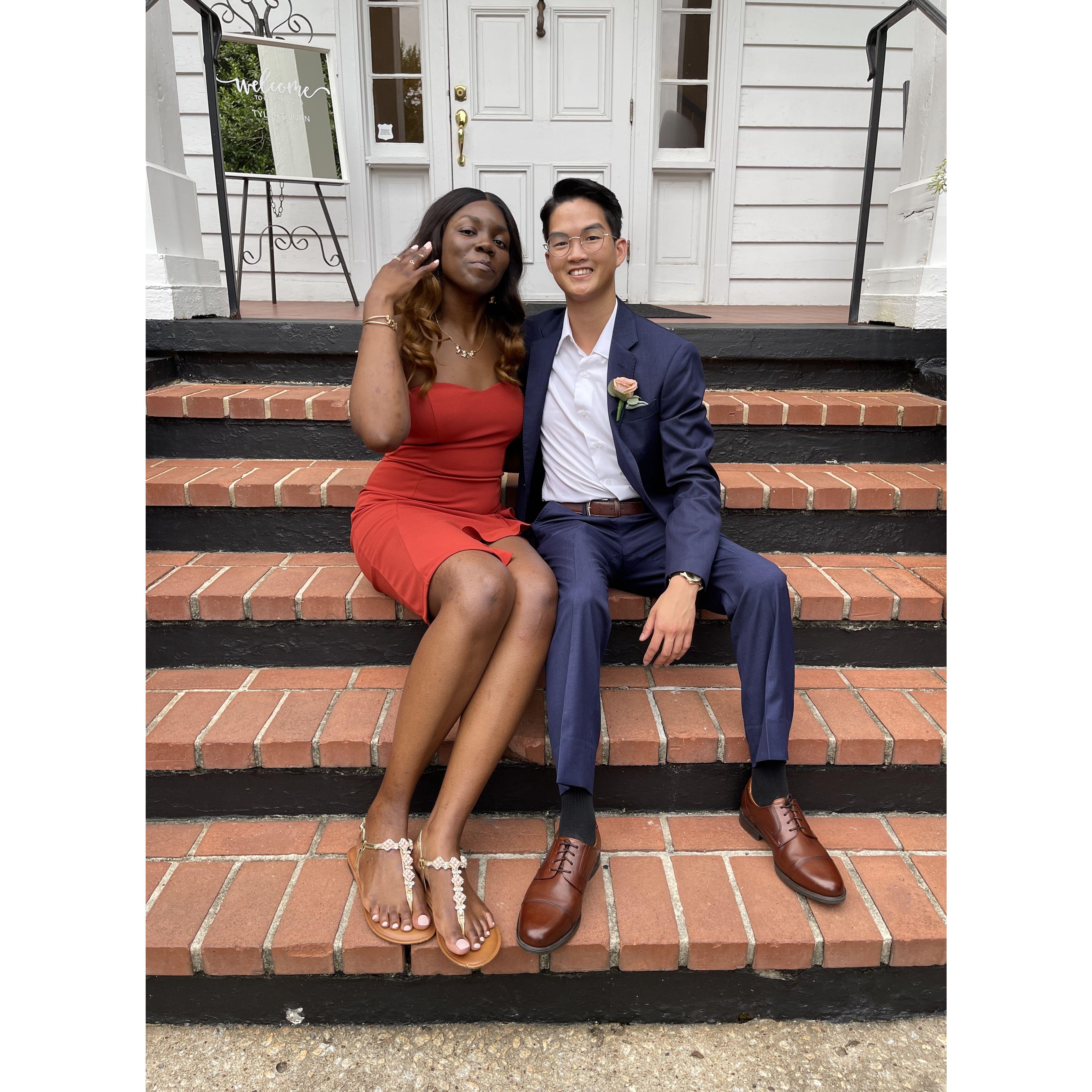 This was during our friends', Juan and Tyler's wedding!