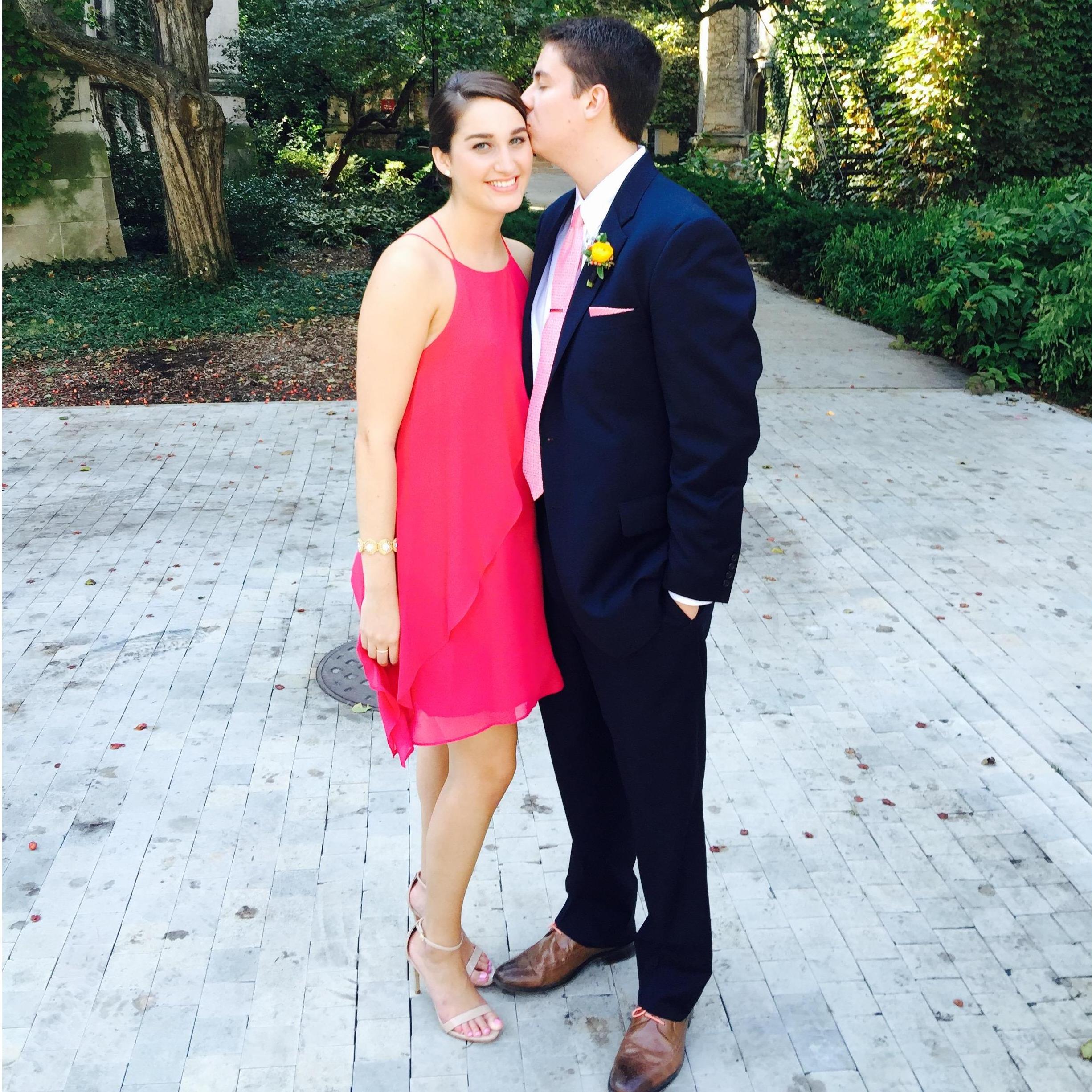 Full of happiness at CJ and Crystal's Chicago wedding in 2015.