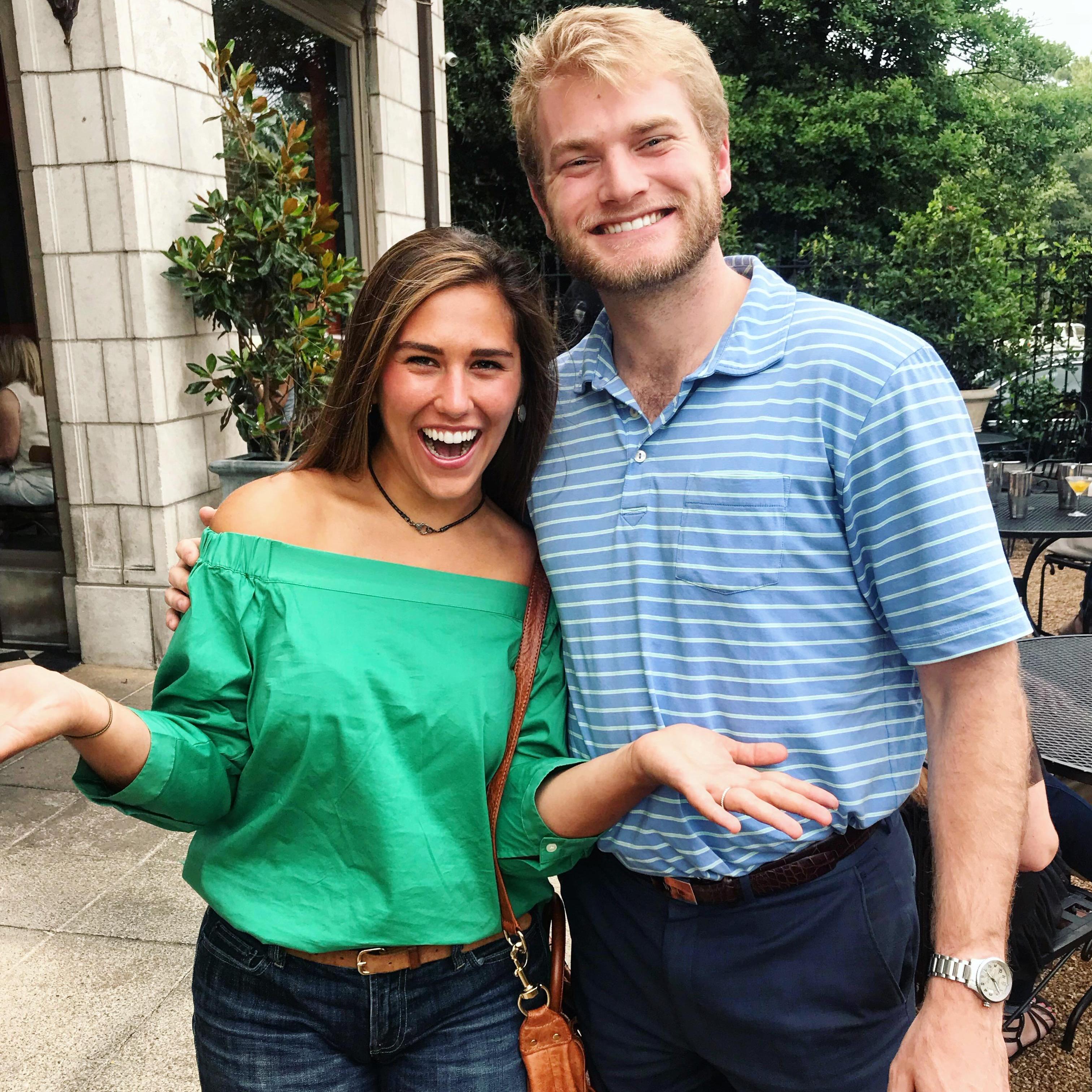 Celebrating Virginia getting a job. June 2018