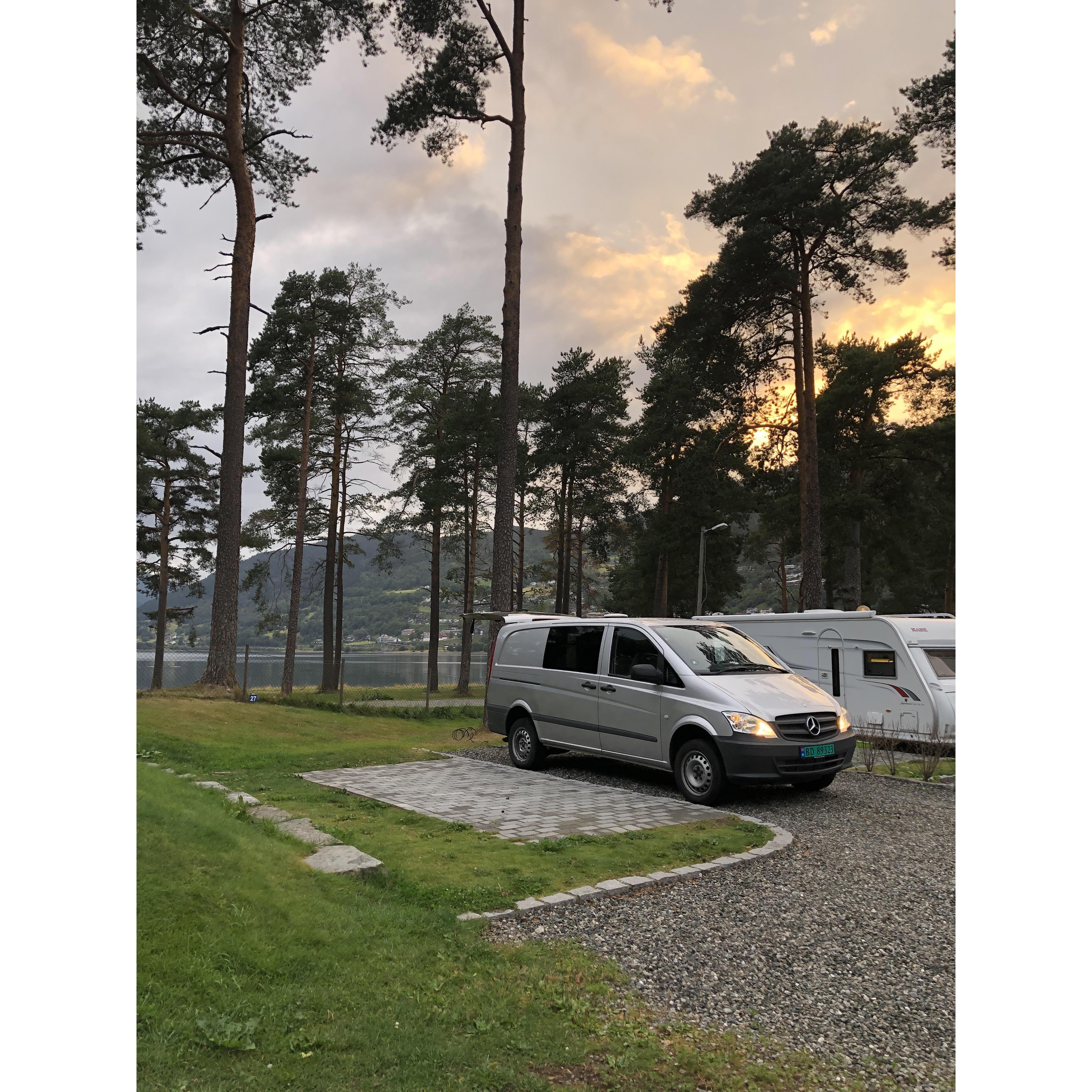 We're making a lot of great memories traveling around Norway in the BandWagon (what we call Marius's van!)