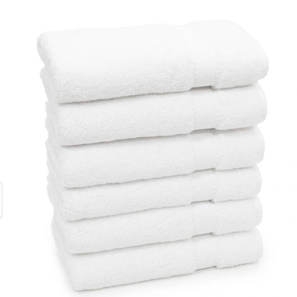 Porch & Den Harcourt Turkish Cotton Hand Towel (Set of 6) - White