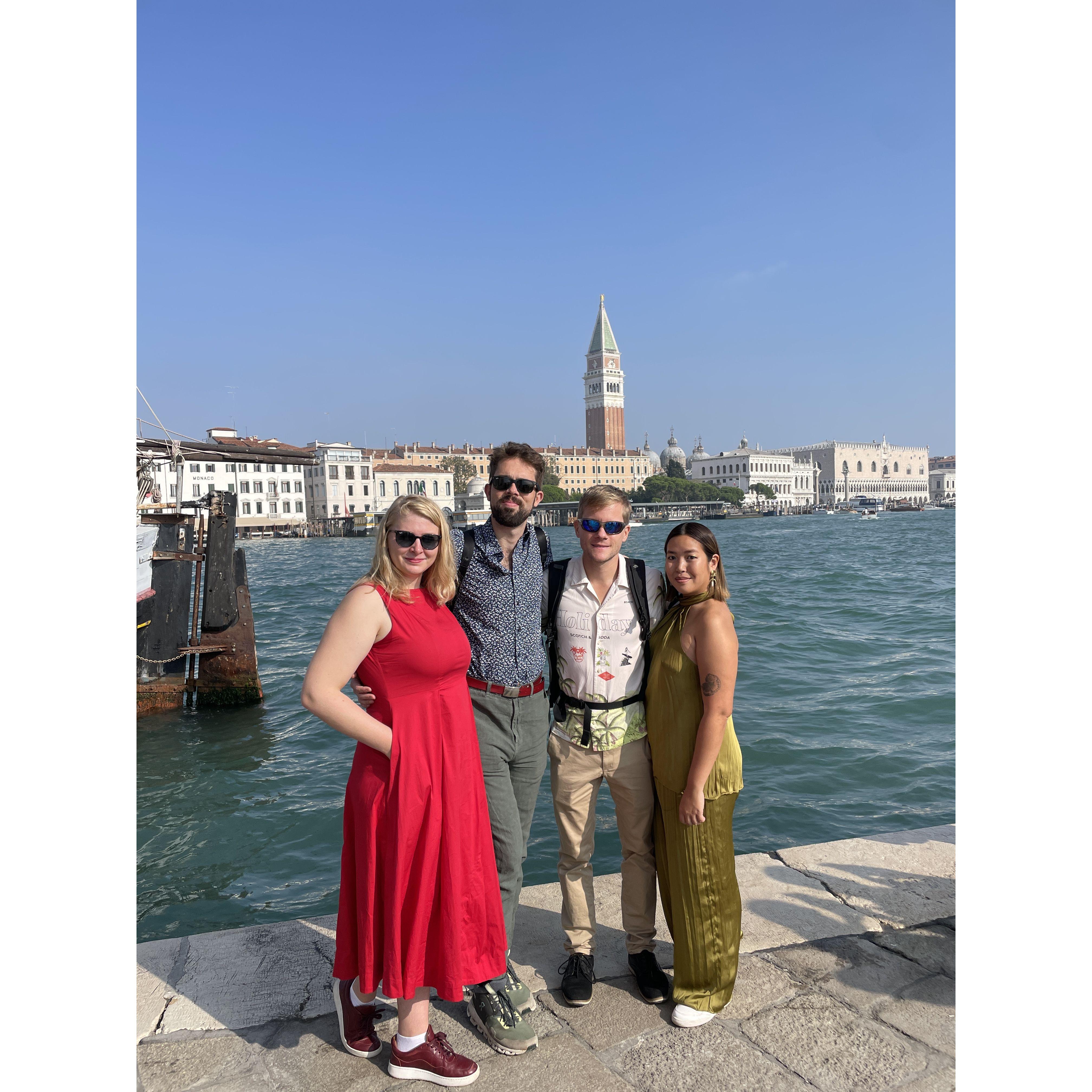 Double date trip to Venice.