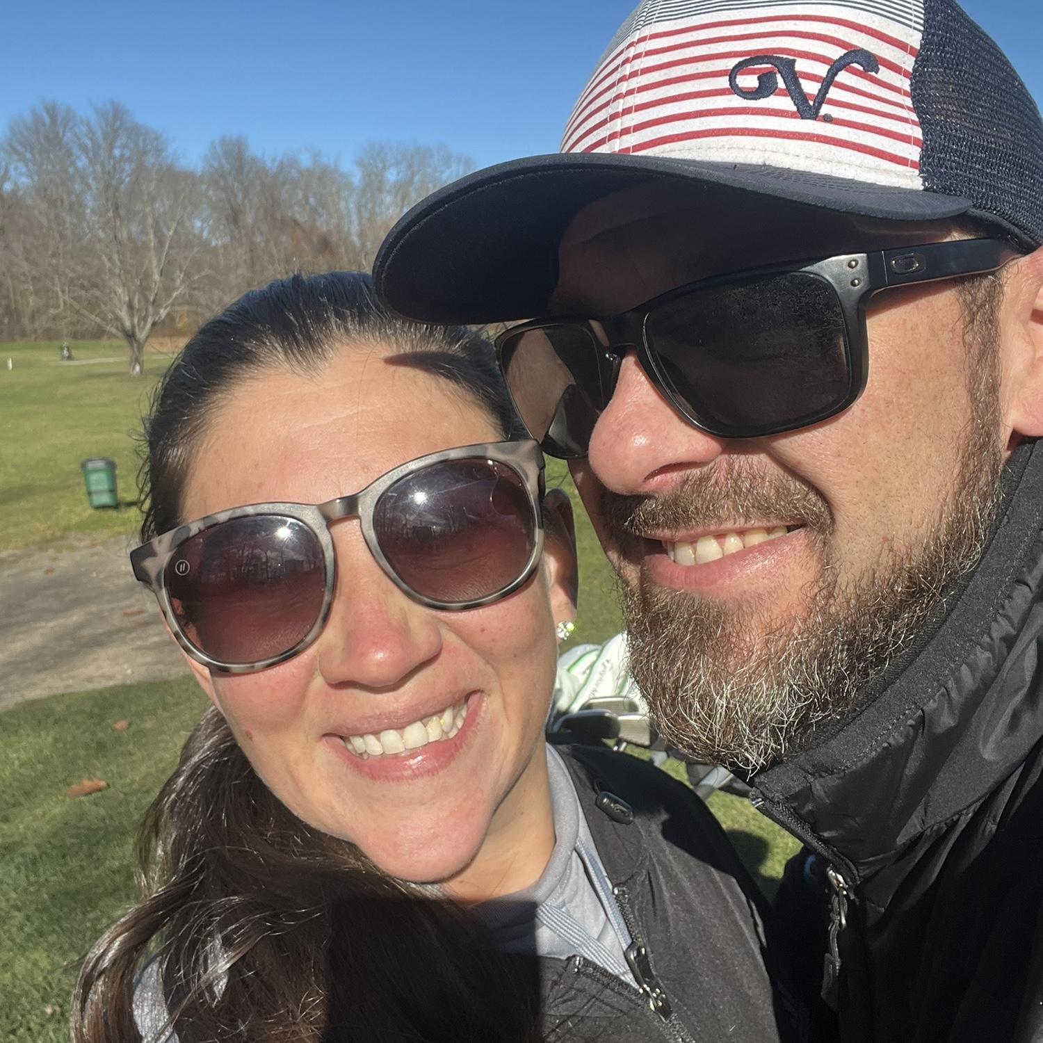 A beautiful (but a little chilly) November golf day.