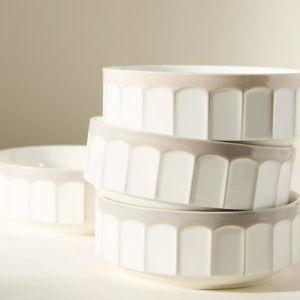 The Latte Stoneware Cereal Bowls, Set of 4: Boulevard Edition