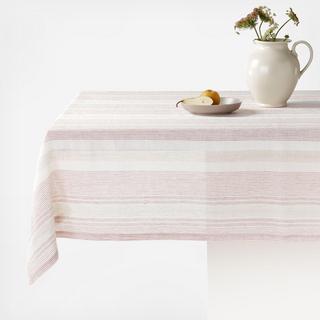 Chesney Linen Striped Tablecloth