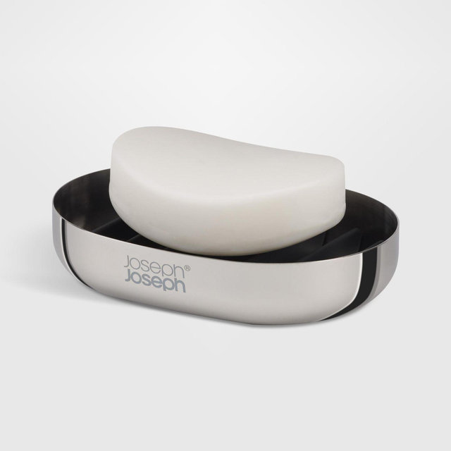 Joseph Joseph EasyStore Luxe Stainless Steel Soap Dish