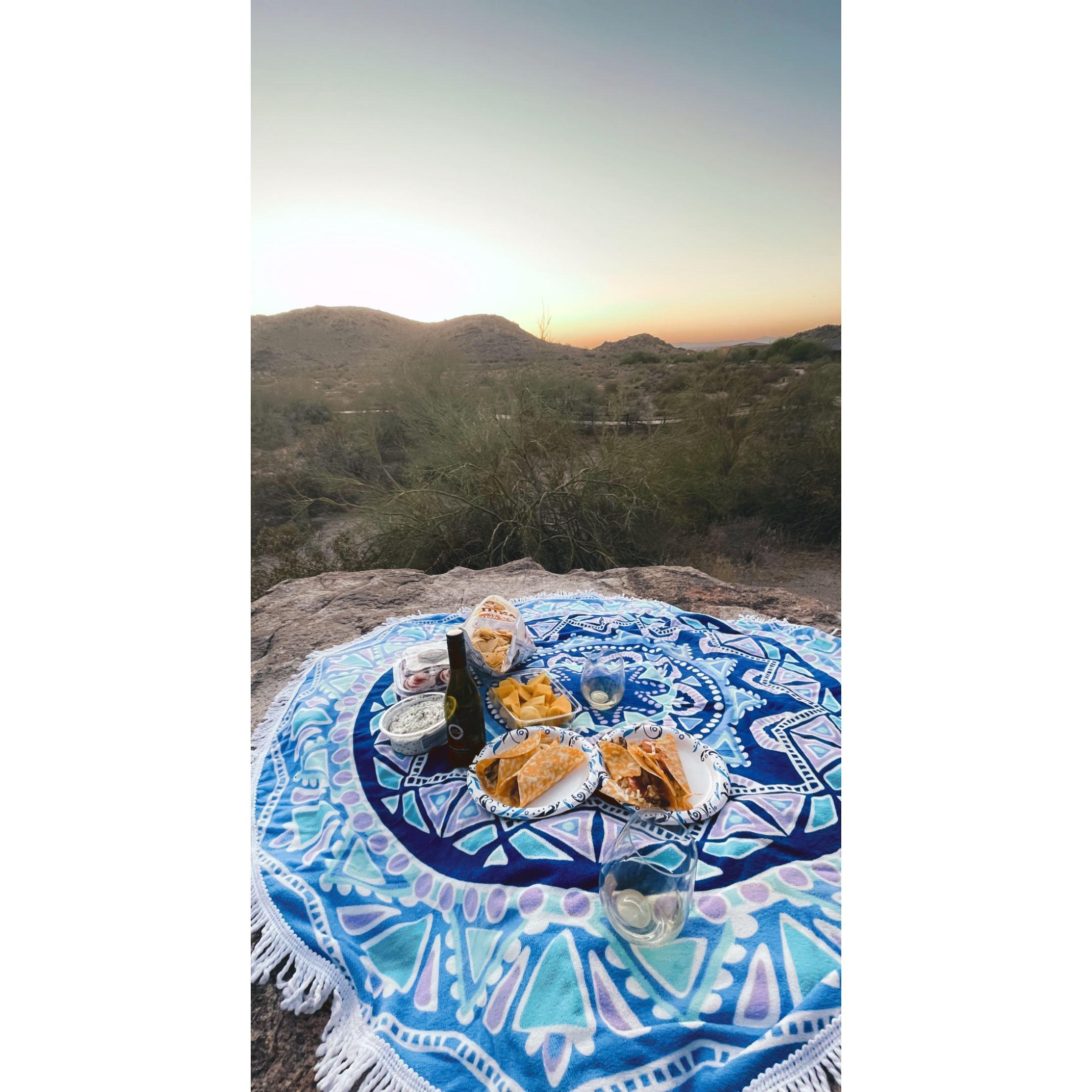 Sunset Picnic in the Mountains 