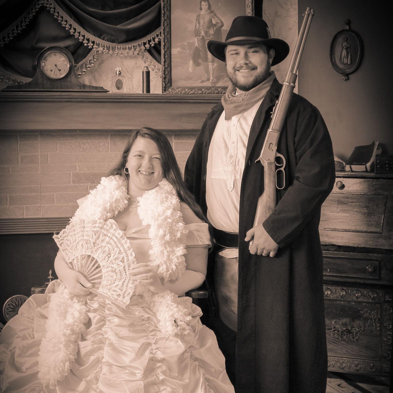 Our first time getting old-timey photos!