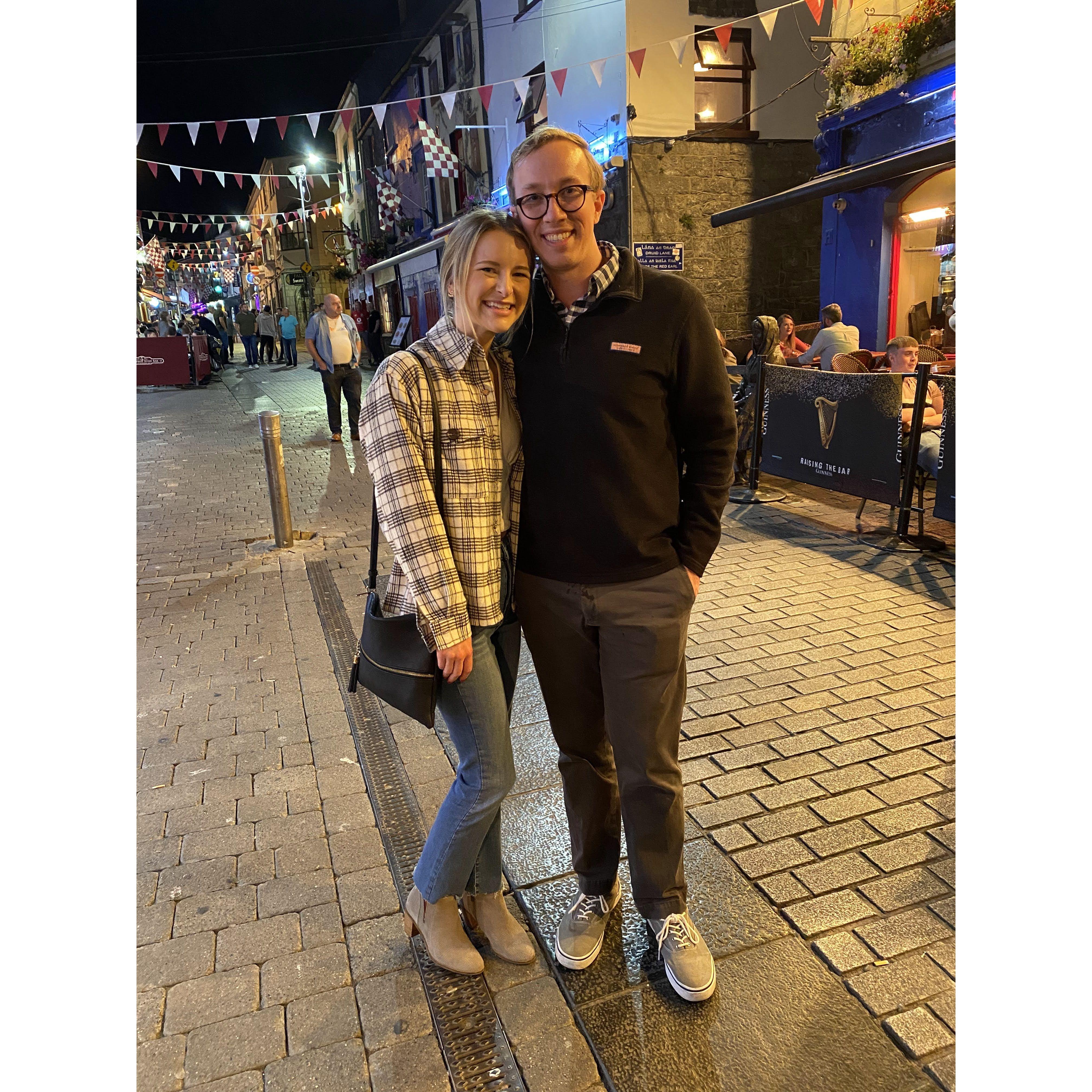 Enjoying Katie's favorite travel destination, Galway.