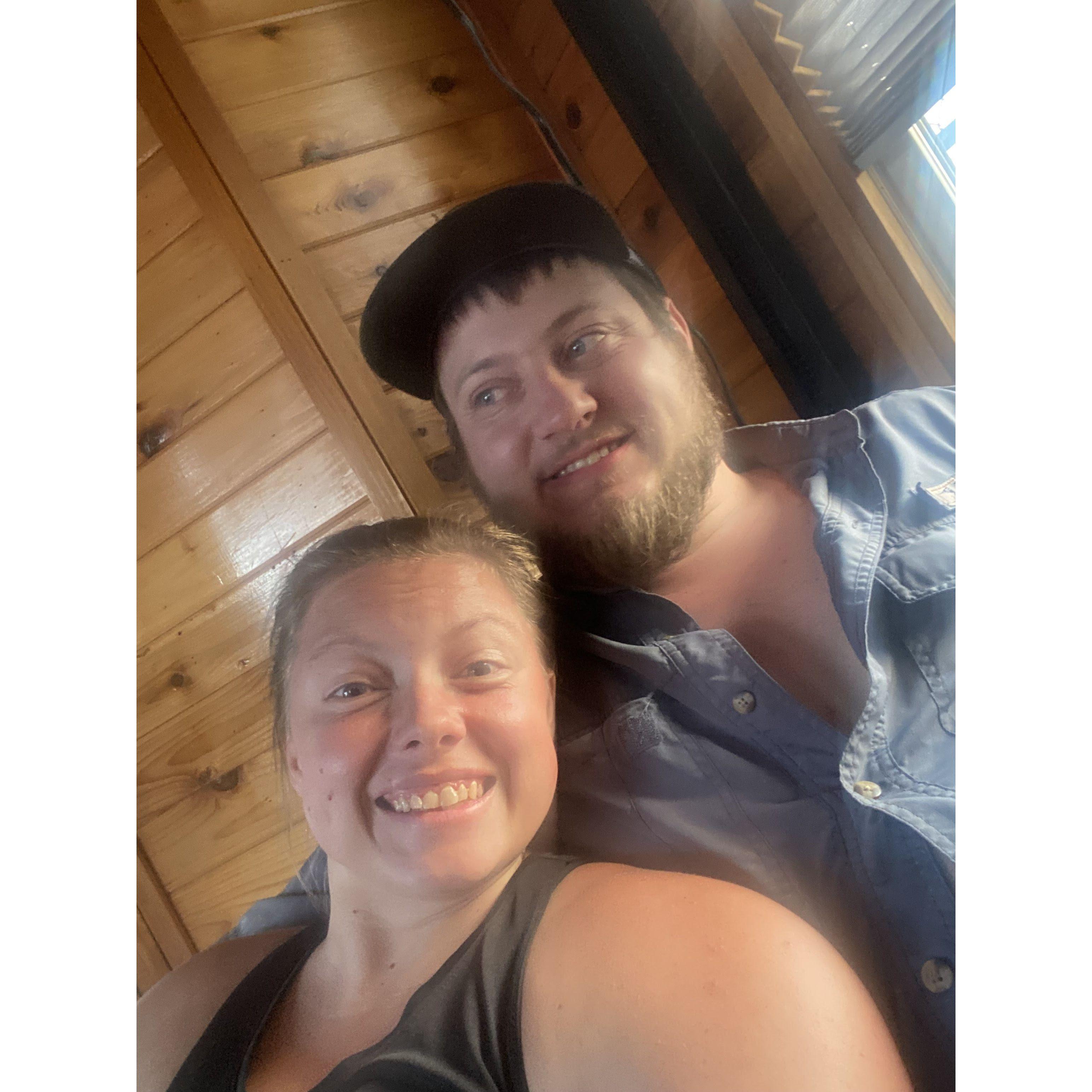 In true Kyle fashion, always coming to the rescue when things don't go according to plan- hanging out in the 1st Aide Trailer after he carried the child there.