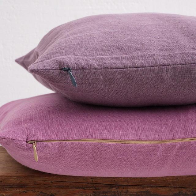 LINEN PILLOW COVER - Square Pillow Cover - Softened Pillow Case - Zipper Pillow Case - Stylish Pillow Cover - Organic Pillow Case