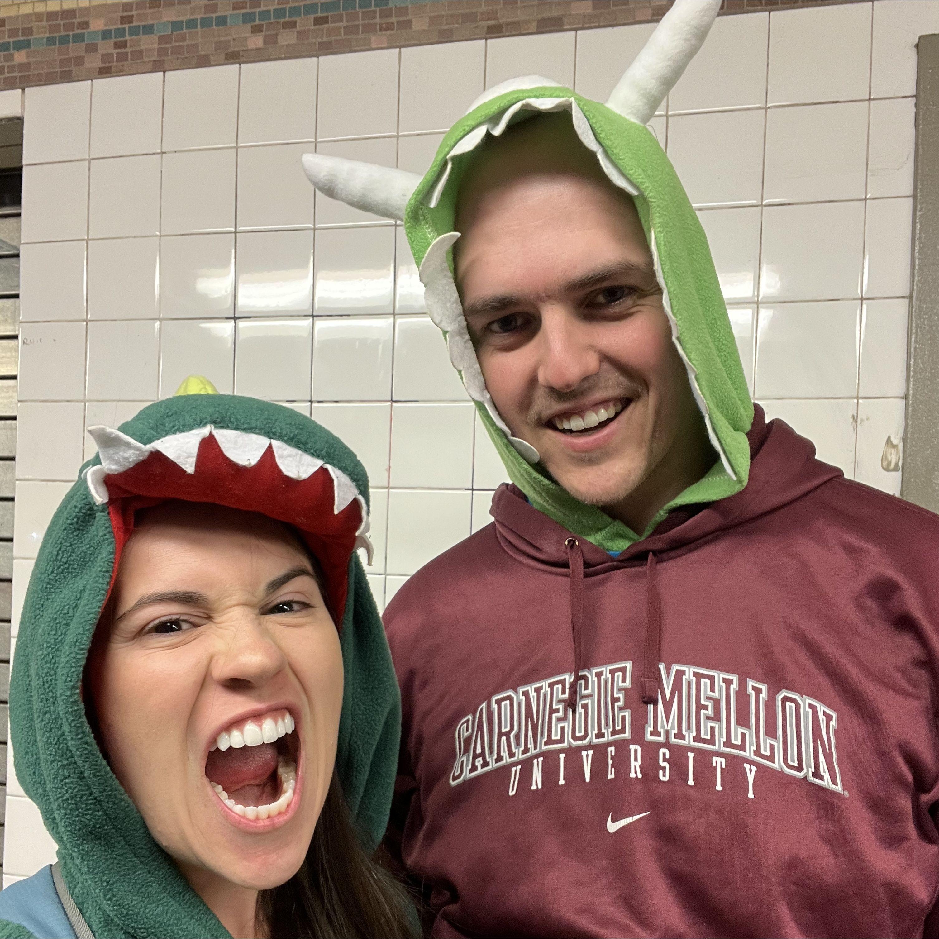 monster onesies in the subway