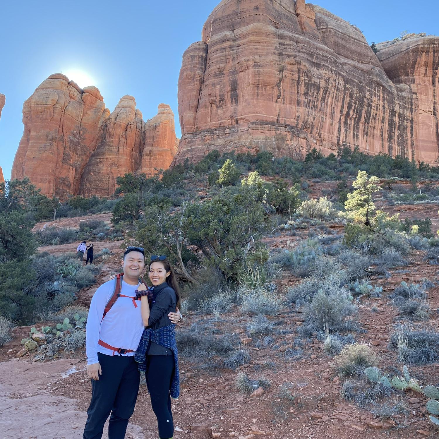 Our first trip together in Sedona in 2021.