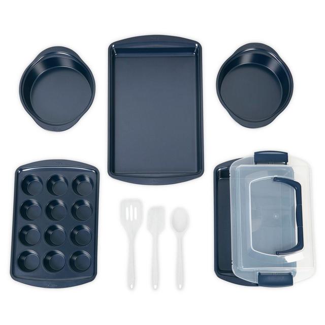 Wilton® Nonstick Diamond-Infused 9-Piece Baking Set in Navy
