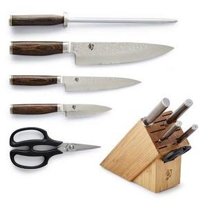 Shun Premier 6-Piece Block Knife Set