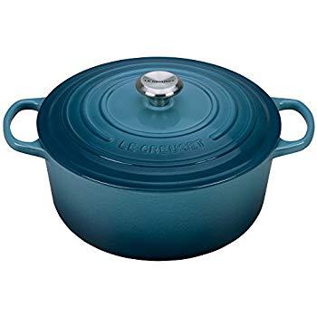 Le Creuset Enameled Cast Iron Signature Round Dutch Oven-Marine, 5.5 qt
