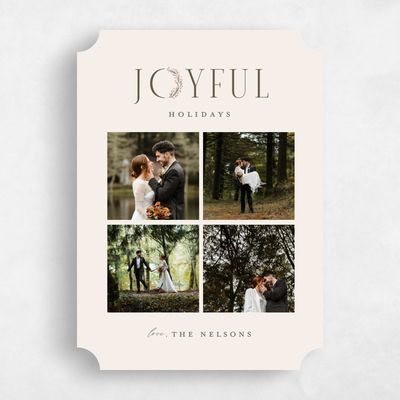 Beige Ticket Holiday Card - Foxcroft