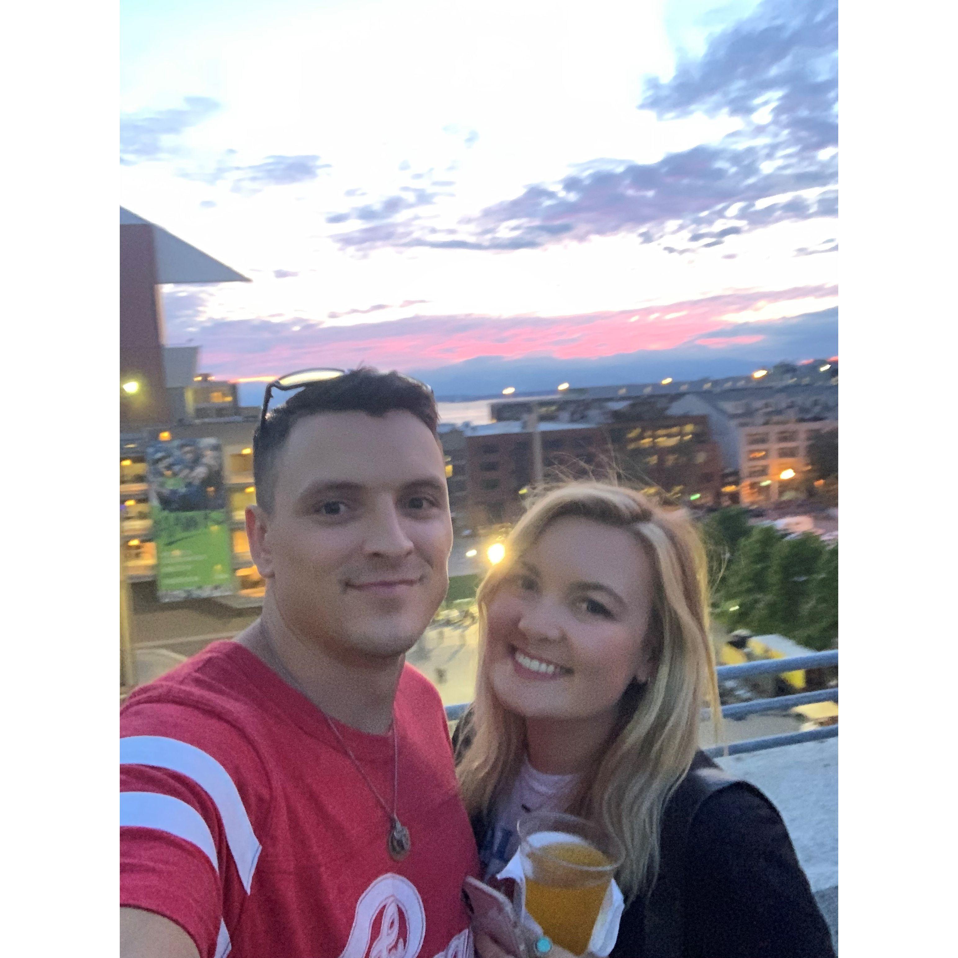 One of our first dates, and first selfie, at The Rolling Stones concert! Also this is when Aidan said he knew he loved me.