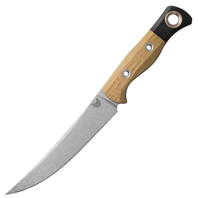 Benchmade - Meatcrafter Hunting and Cutlery Knife, Trailing Point Blade, Maple Valley Richlite Handle (4050-02)