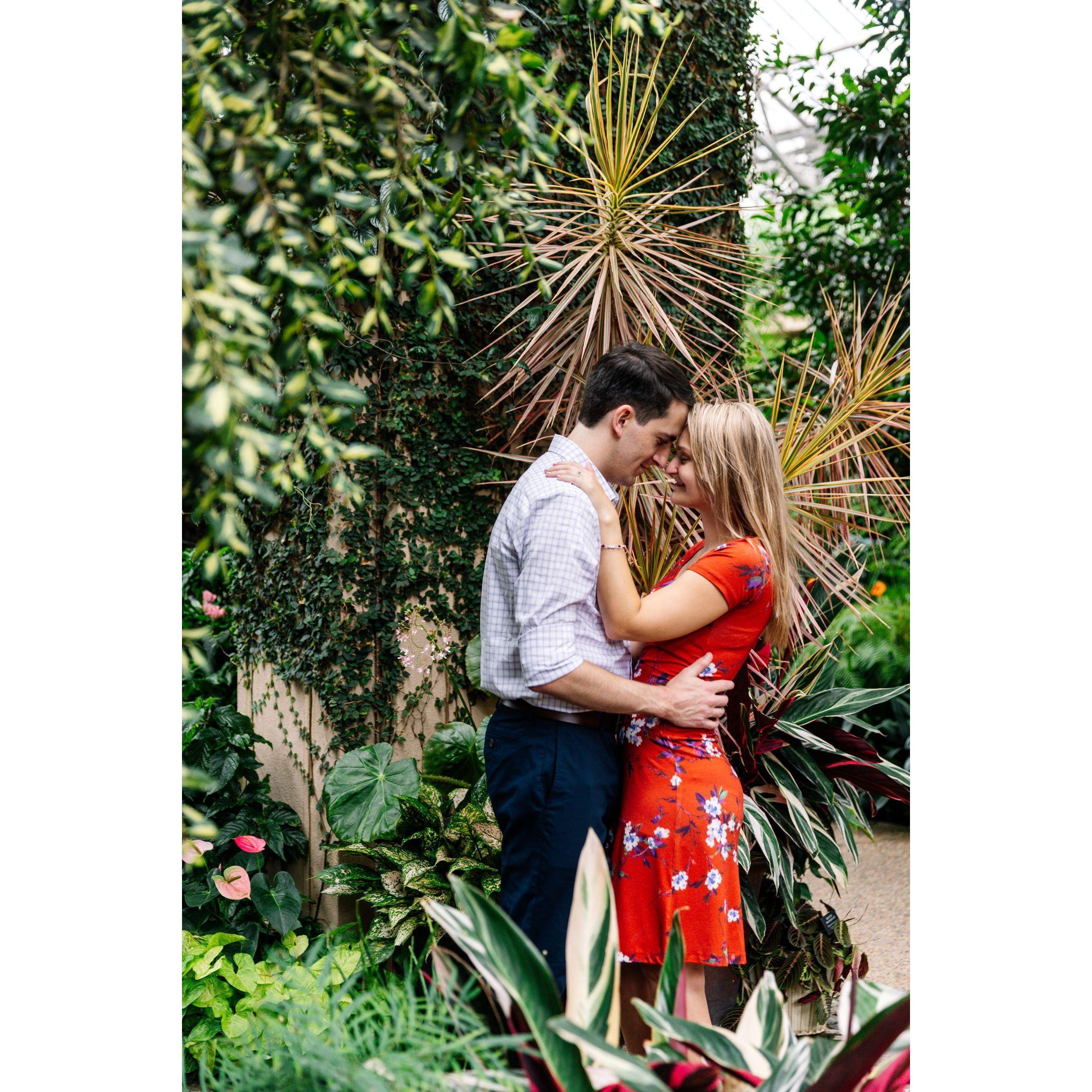 Engagement Session at Longwood Gardens, Aug 2021
