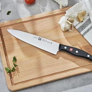 ZWILLING TWIN Signature 8-inch German Chef Knife, Kitchen Knife, Stainless Steel Knife, Black