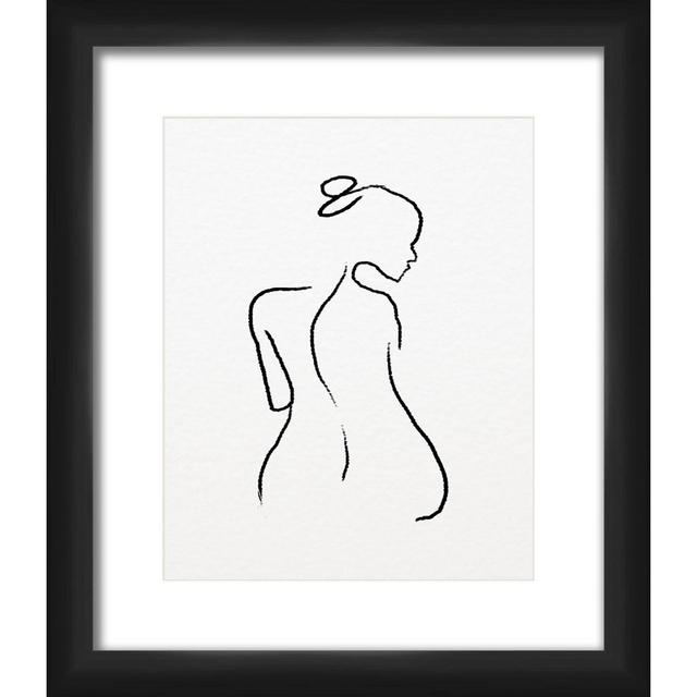 13" x 15" Matted to 2" Delicate Line Picture Framed Black - PTM Images