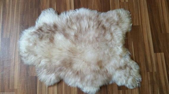 Natural Genuine Rare Breed Icelandic Sheepskin Rug soft long wool # i22