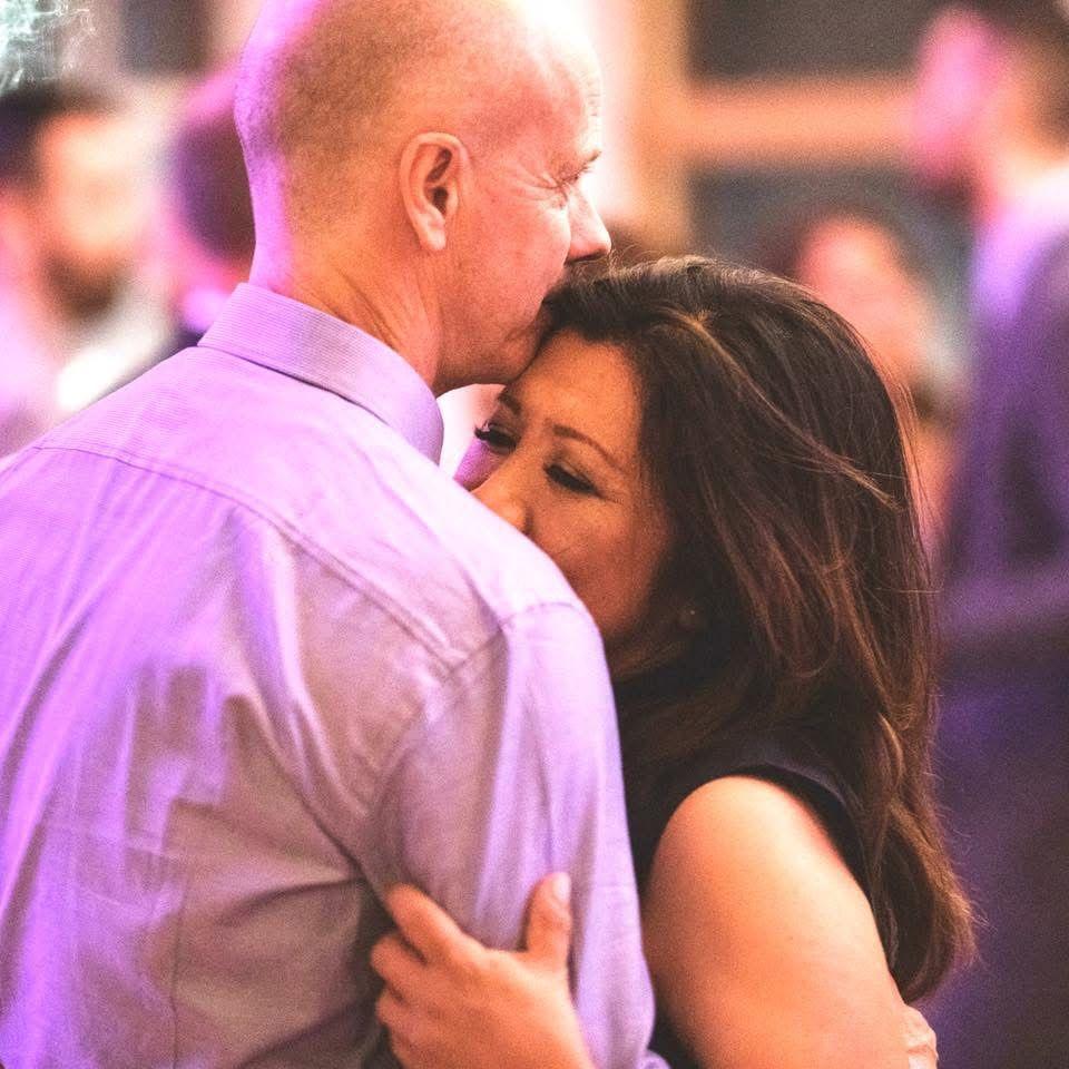 Our first slow dance caught on camera. Circa 2019.